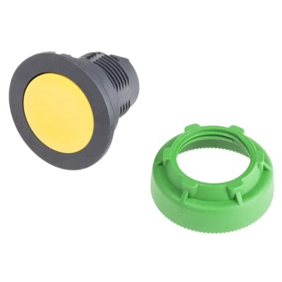 Schneider Electric Harmony Series Yellow Momentary Push Button Head 30mm Cutout IP69K IP67 IP66 ZB5FA5