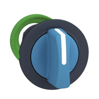 Schneider Electric Harmony XB5 Series 2 Position Selector Switch Head 30 mm Cutout Blue Handle IP69K IP67 IP66 ZB5FD206