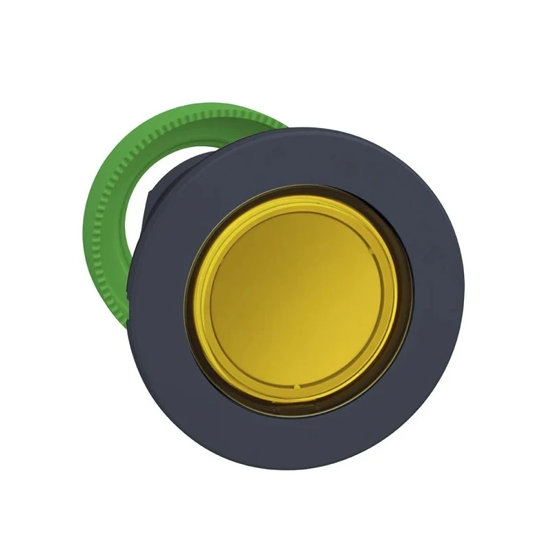 Schneider Electric Harmony Series Yellow Momentary Push Button Head 30mm Cutout IP66 IP67 IP69K ZB5FA58