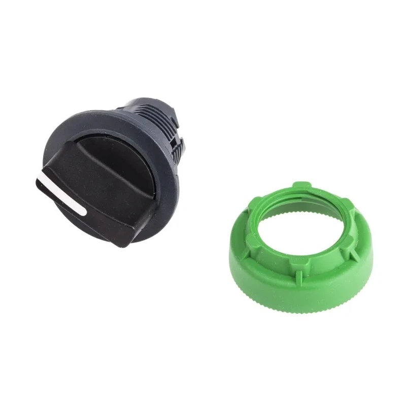 Schneider Electric Harmony XB5 Series 2 Position Selector Switch Head, 30 mm Cutout, Black Handle, IP67, IP66, IP69K ZB5FD2