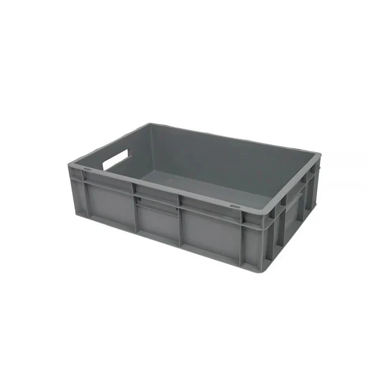 RS PRO 30L Grey Polypropylene Euro Container, 170 mm x 400 mm x 600 mm 163-1904