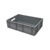 RS PRO 30L Grey Polypropylene Euro Container, 170 mm x 400 mm x 600 mm 163-1904
