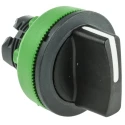 Schneider Electric Harmony XB5 Series 3 Position Selector Switch Head, 30 mm Cutout, Black Handle, IP67 IP66 IP69K ZB5FD8