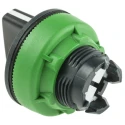 Schneider Electric Harmony XB5 Series 3 Position Selector Switch Head, 30 mm Cutout, Black Handle, IP67 IP66 IP69K ZB5FD8