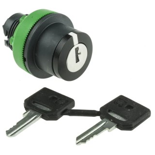 Schneider Electric Harmony XB5 3-position Key Switch Head Spring Return 30 mm Cutout ZB5FG05D