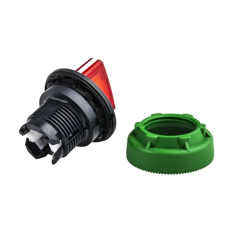 Schneider Electric Harmony XB5 Series 3 Position Illuminated Selector Switch Head, 30 mm Cutout, Red Handle, IP69K ZB5FK1343