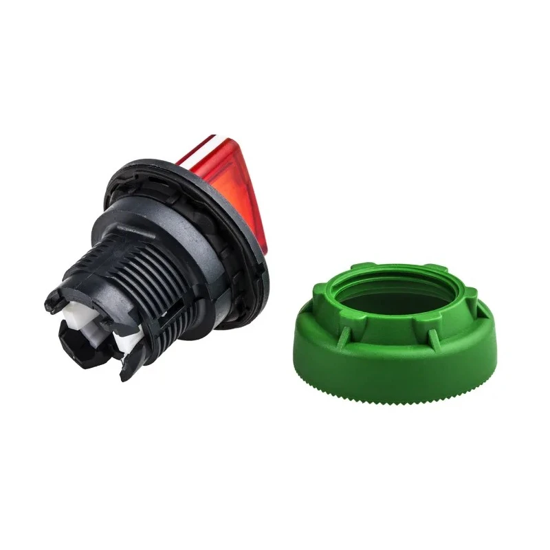 Schneider Electric Harmony XB5 Series 2 Position Illuminated Selector Switch Head, 30 mm Cutout, Red Handle, IP66 ZB5FK1443