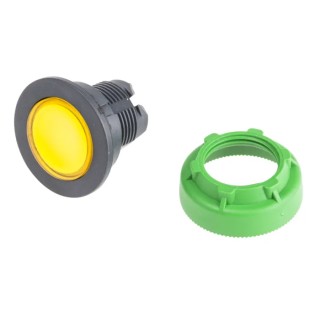 Schneider Electric Harmony Series Yellow Momentary Push Button Head 30 mm Cutout IP67 IP66 ZB5FW383