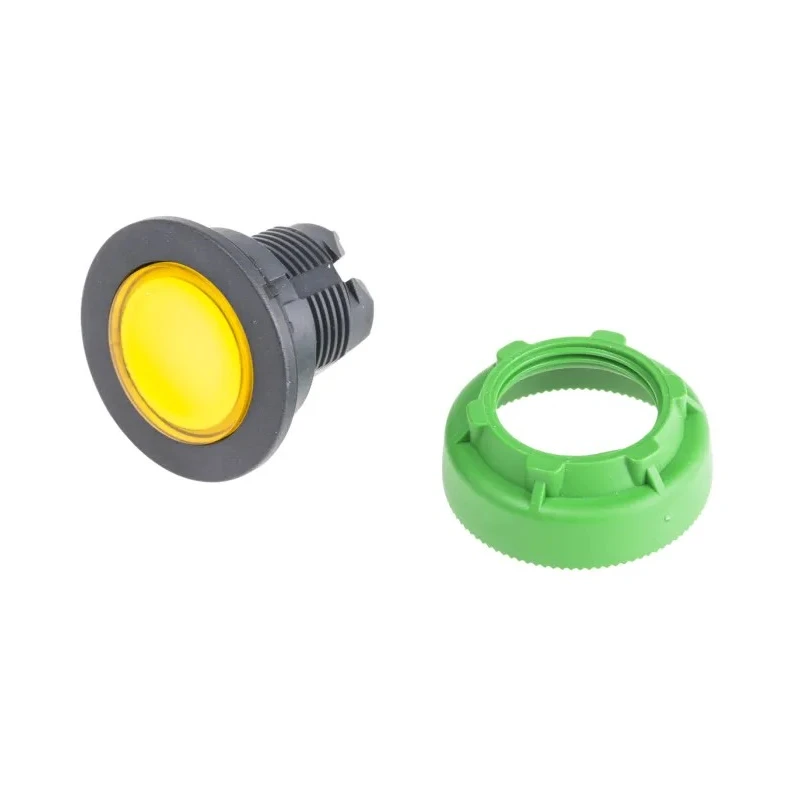 Schneider Electric Harmony Series Yellow Momentary Push Button Head 30 mm Cutout IP67 IP66 ZB5FW383