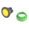 Schneider Electric Harmony Series Yellow Momentary Push Button Head 30 mm Cutout IP67 IP66 ZB5FW383