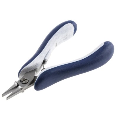 ideal-tek 100-Piece Flat Nose Plier Serrated, 135mm Overall Length, 10mm Jaw, ESD Safe 25.E6011.CRBG