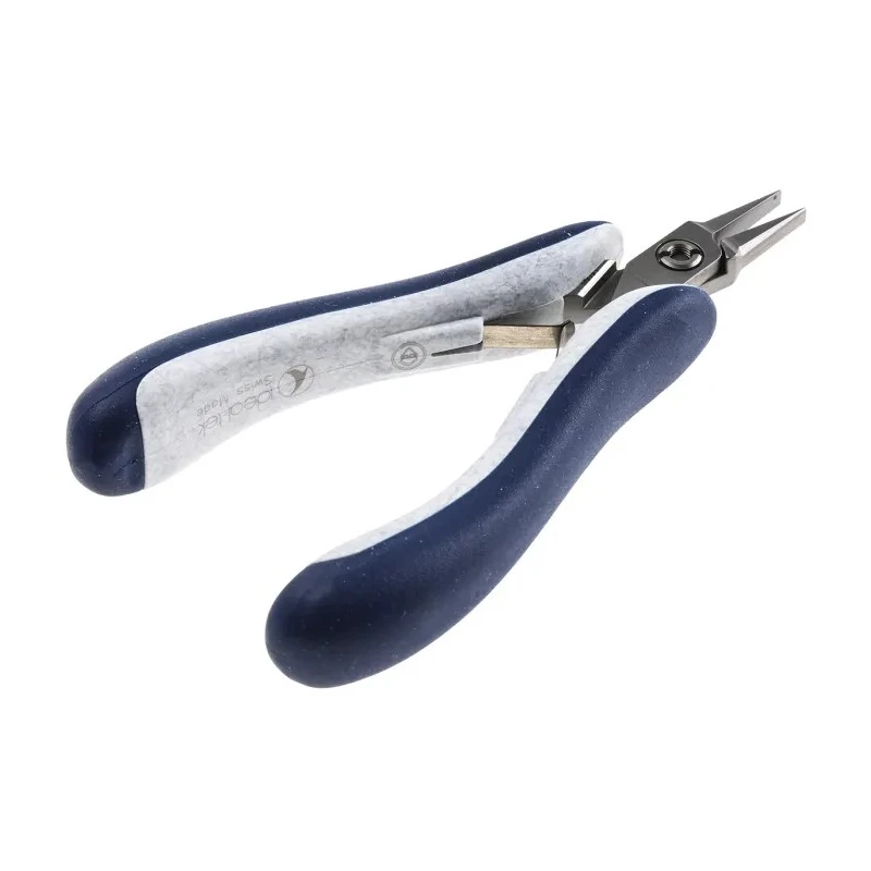 ideal-tek 100-Piece Flat Nose Plier Serrated, 135mm Overall Length, 10mm Jaw, ESD Safe 25.E6011.CRBG