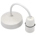 MK Electric Ceiling Rose White 150mm Safety Pendant Set 1186WHI