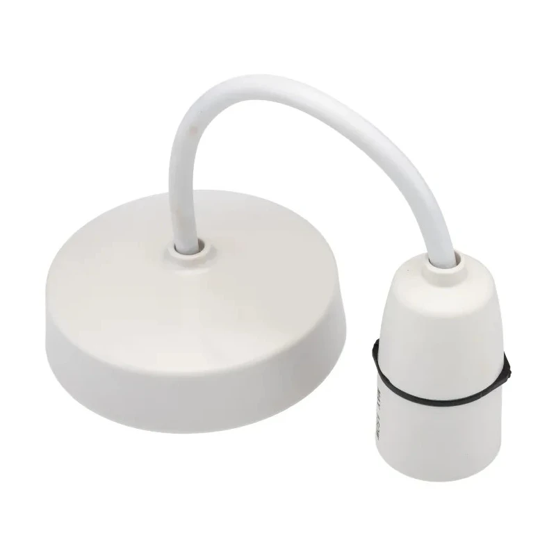 MK Electric Ceiling Rose White 150mm Safety Pendant Set 1186WHI