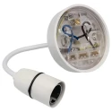 MK Electric Ceiling Rose White 150mm Safety Pendant Set 1186WHI