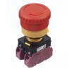 Idec Twist Release Emergency Stop Push Button Panel Mount 22mm Cutout 2 NC Contacts Red IP65 YW1B-V4E02R