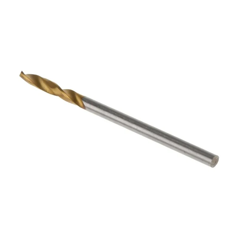 RS PRO HSS G Twist Stub Drill Bit Titanium Nitride Finish 13mm Size 38mm Overall Length 2mm Shank 5 Pieces 787-7254