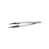 ideal-tek 130mm Stainless Steel Fine, Flat ESD Safe Tweezer 11.5CF.SA