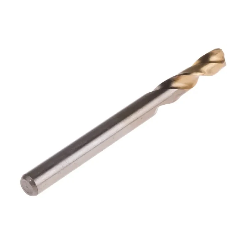 RS PRO High Speed Steel (HSS) Twist Stub Drill Bit, 66mm Overall Length, 5 Pieces, Titanium Nitride Finish, 5.5mm 787-7282