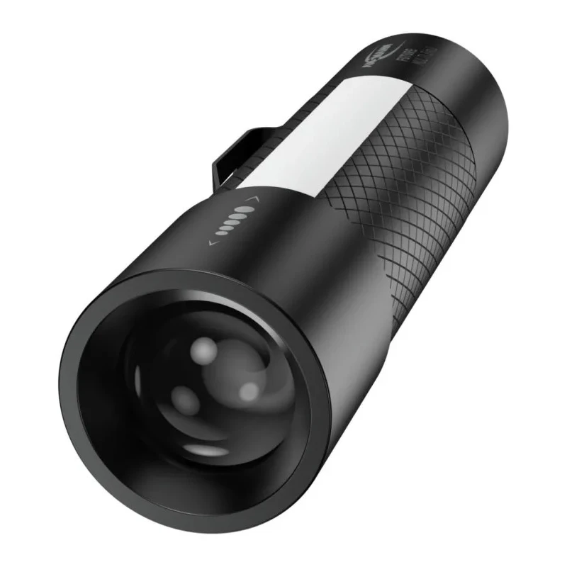 Ansmann Torch Black Aluminium Housing 220 lm LED 10W 3x AAA Batteries 125 mm 1600-0137-520