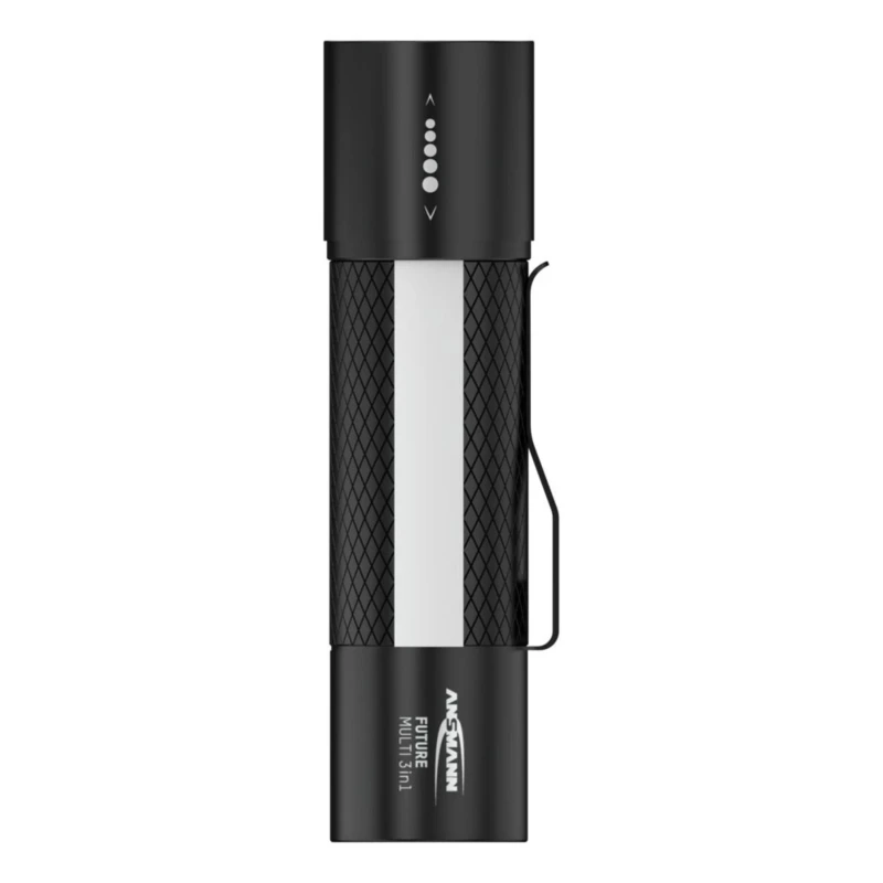 Ansmann Torch Black Aluminium Housing 220 lm LED 10W 3x AAA Batteries 125 mm 1600-0137-520