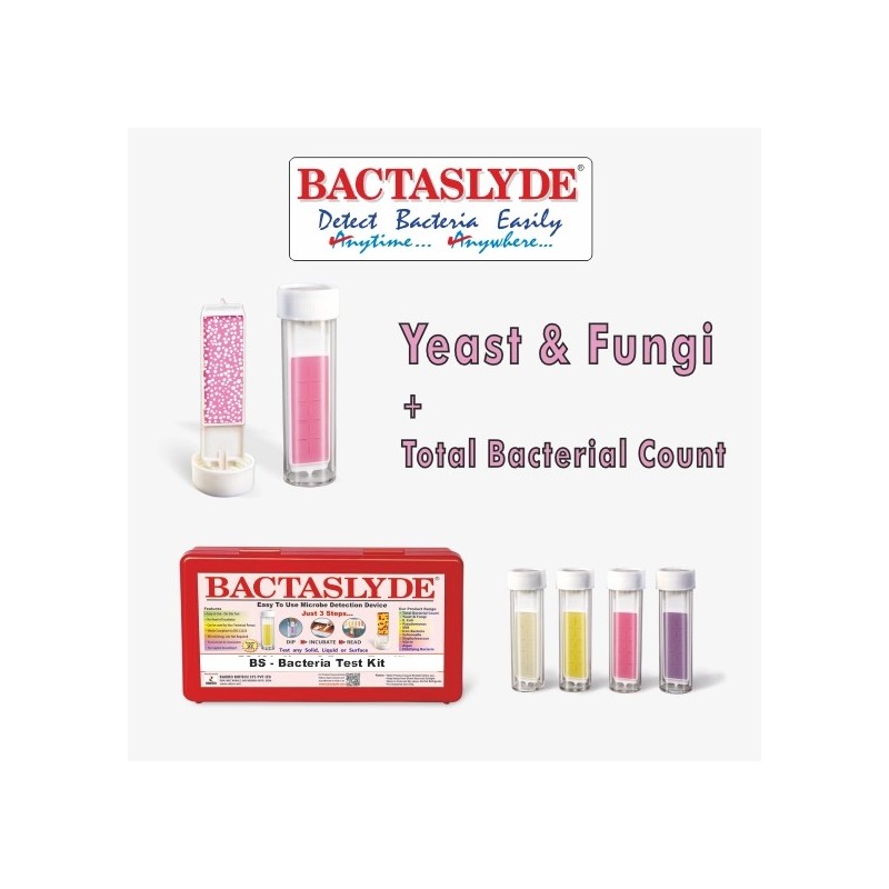 Aquasol Yeast & Fungi + TBC Test Kit 5 Quantitative Test of Total Bacterial Count + Yeast & Fungi each BS101