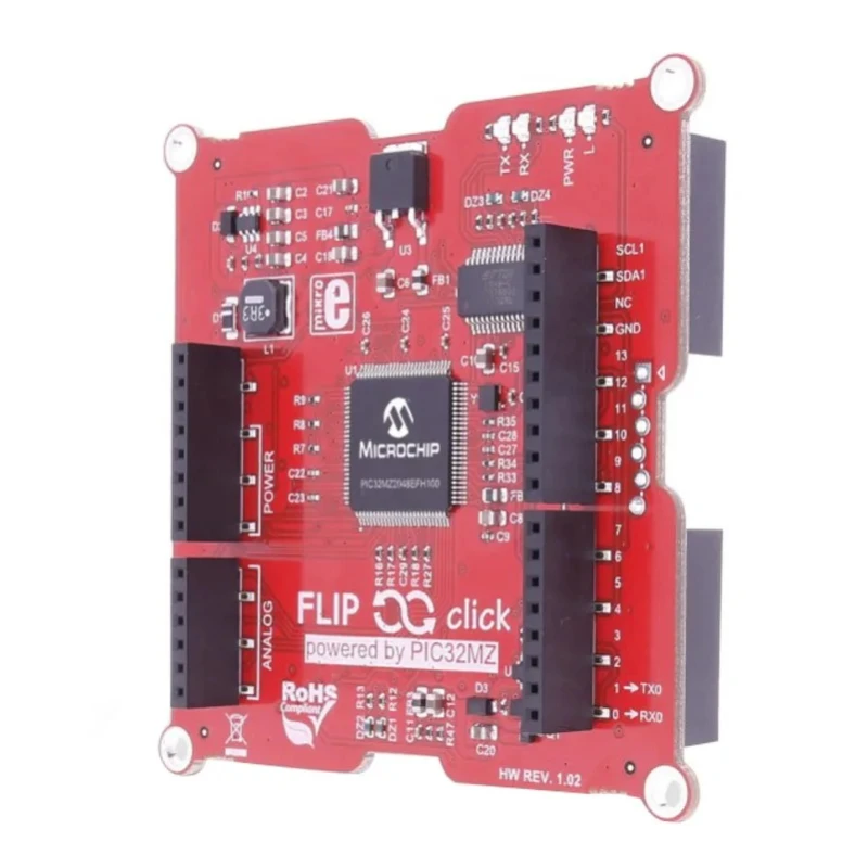 MikroElektronika Microcontroller Development Tool Flip & Click PIC32MZ MCU Add On Board MIKROE-2340