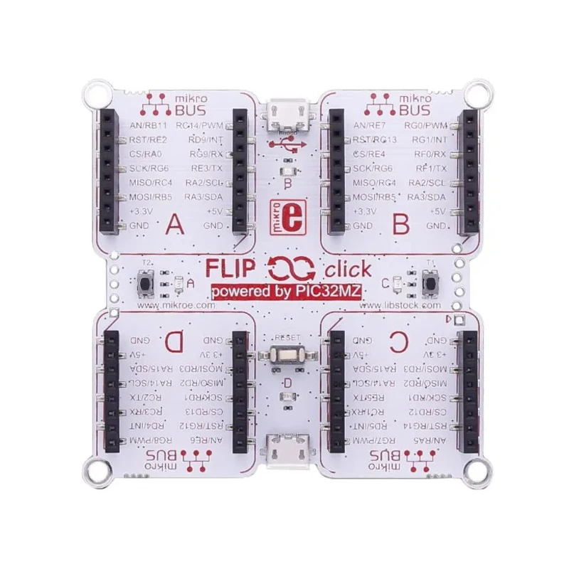 MikroElektronika Microcontroller Development Tool Flip & Click PIC32MZ MCU Add On Board MIKROE-2340