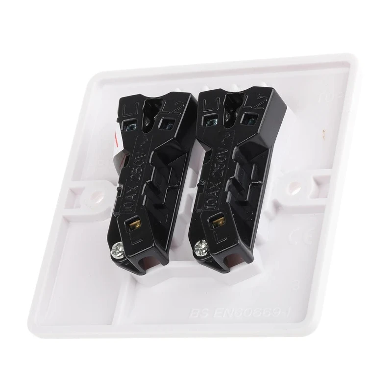 RS PRO White 2 Way Rocker 2 Gang Light Switch 250V 10A Urea Formaldehyde 775-8100