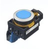 Idec CW Series Illuminated Push Button Switch, Momentary, Panel Mount, 22 mm Cutout, SPST, Blue LED, IP65 CW4B-M1E10S