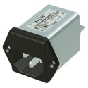 TDK IEC Filter Panel Mount Dual Fuse 1A 250V AC/DC with Tab Termination B84773A0001A000