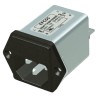 TDK IEC Filter Panel Mount Dual Fuse 1A 250V AC/DC with Tab Termination B84773A0001A000