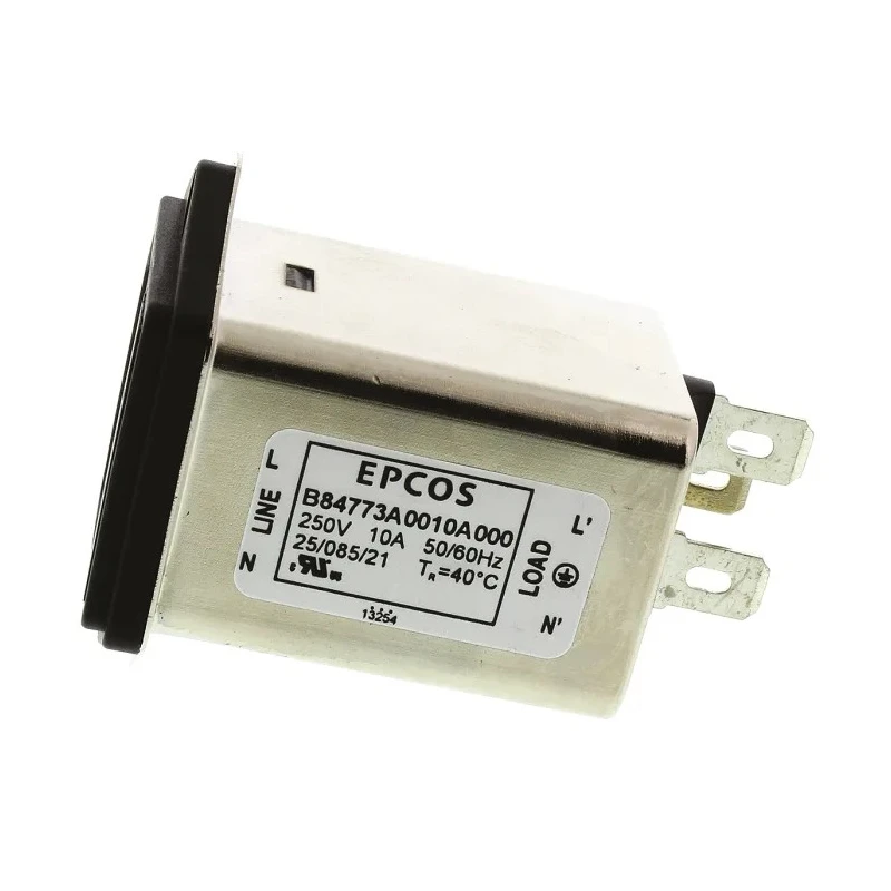 TDK 10A 250 V AC 250V DC Panel Mount IEC Filter with Tab Termination B84773A0010A000