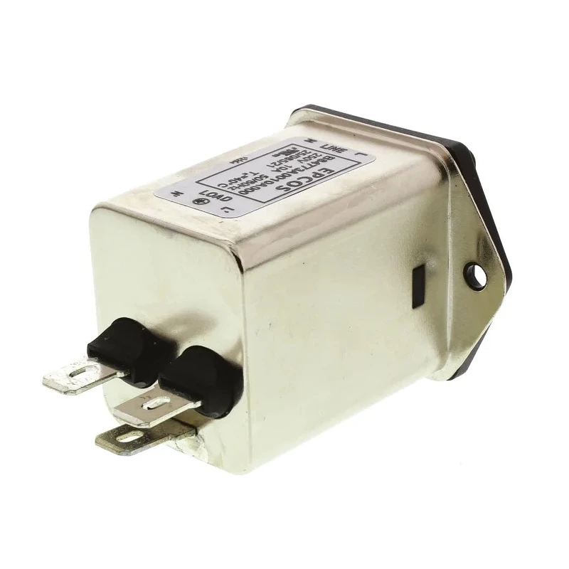 TDK 10A 250 V AC 250V DC Panel Mount IEC Filter with Tab Termination B84773A0010A000