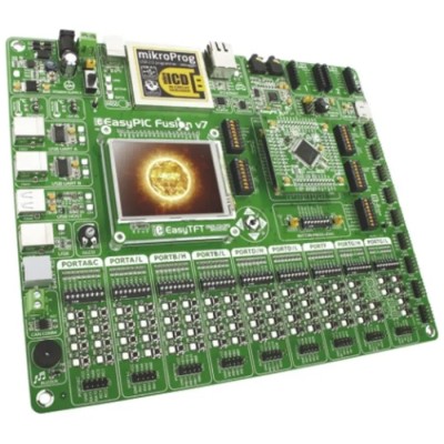 MikroElektronika EasyPIC FUSION v7 MCU Development Kit PIC32 PIC24 Microcontroller Evaluation Board MIKROE-1205