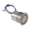 Schurter MCS 30 Series Illuminated Momentary Push Button Switch, Panel Mount, 30 mm Cutout, DPDT, Blue LED, IP40 795-7994