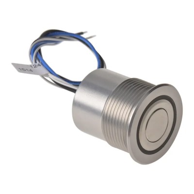 Schurter MCS 30 Series Illuminated Momentary Push Button Switch, Panel Mount, 30 mm Cutout, DPDT, Blue LED, IP40 795-7994