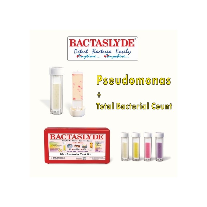 Aquasol Pseudomonas + TBC Test Kit 5 Quantitative Test of Total Bacterial Count + Pseudomonas each BS103