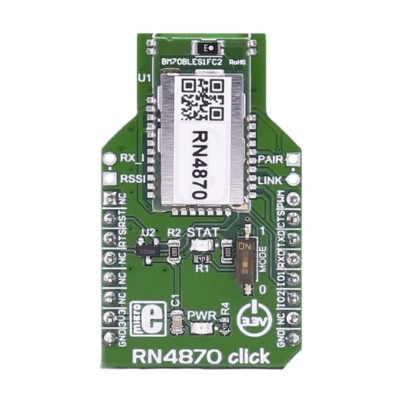 MikroElektronika Communication & Wireless Development Kit RN4870 Click Bluetooth 4.2, 2.48 GHz MIKROE-2543