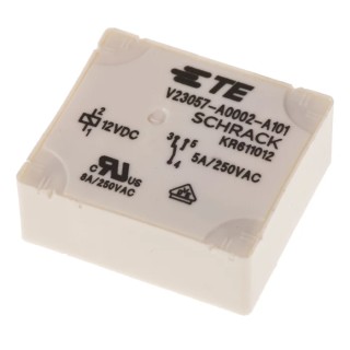 TE Connectivity PCB Power Relay 12V DC Coil 5A Switching Current SPDT V23057A2A101