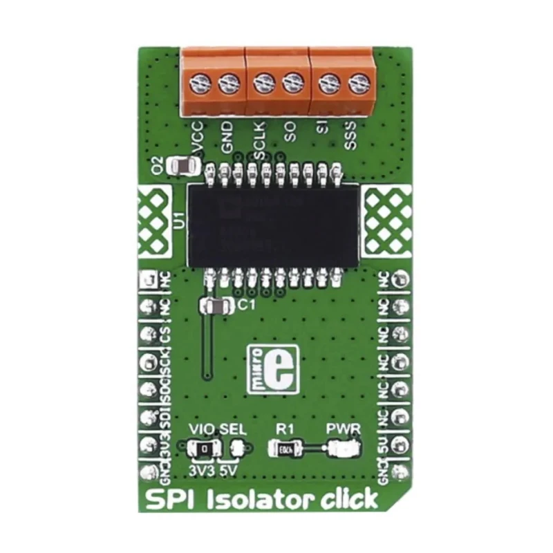 MikroElektronika SPI Isolator Click Communication & Wireless Development Tool ADUM4154 17MHz SPI Interface 