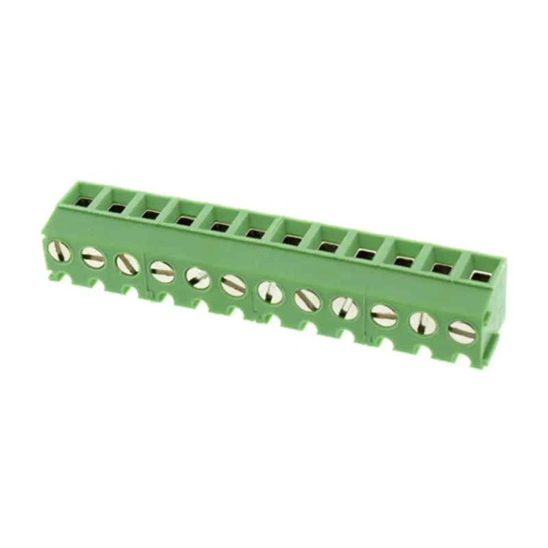 RS PRO PCB Terminal Block 12-Contact 3.81 mm Pitch 1 Row 300V Polyamide Housing 8A Current 790-0957