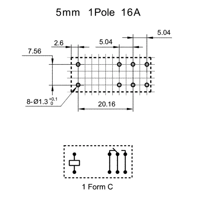 RS PRO PCB Power Relay 24V dc Coil, 16A Switching Current, SPDT 8004445P