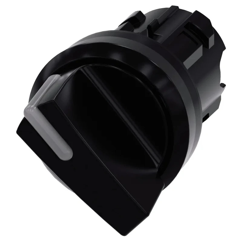 Siemens SIRIUS ACT Series 2 Position Illuminated Selector Switch Head, 22 mm Cutout, Black Handle, IP66 3SU1002-2BF10-0AA0
