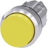 Siemens SIRIUS ACT Yellow Momentary Push Button Switch 22 mm Cutout IP66 IP67 IP69K 3SU1050-0BB30-0AA0
