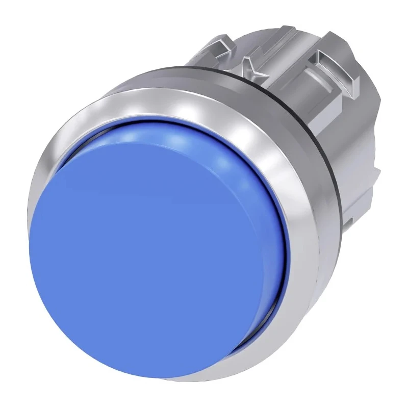 Siemens SIRIUS ACT 3SU10 Series Blue Momentary Push Button Switch 22mm Cutout IP67 IP66 IP69K 3SU1050-0BB50-0AA0