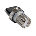 Siemens SIRIUS ACT 3SU10 Series 3 Position Illuminated Selector Switch Head, 22 mm Cutout Diameter, Black 3SU1052-2BM10-0AA0
