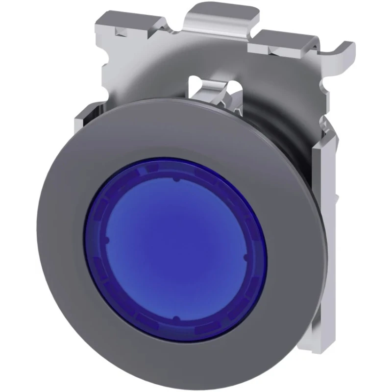 Siemens SIRIUS ACT 3SU10 Series Blue Momentary Push Button Switch, 30 mm Cutout Diameter, IP69K, IP66 3SU1061-0JB50-0AA0