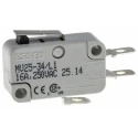 RS PRO Short Lever Micro Switch, Quick Connect Terminal, 16A, 250 V ac, SPCO 804-6237
