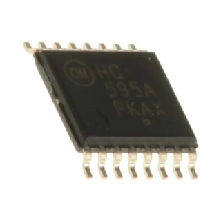 onsemi High-Speed CMOS Logic Shift Register 16-Pin TSSOP Package MC74HC595ADTG